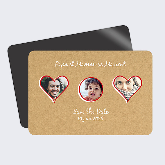 Save The Date Papa & Maman