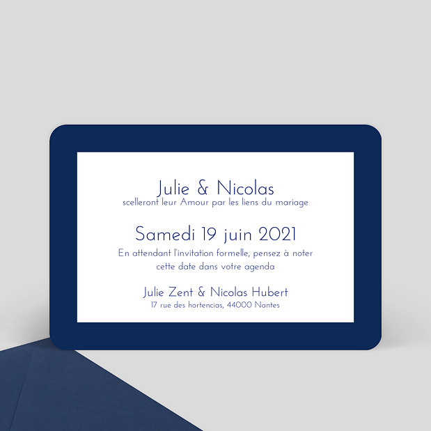 Save the date chic Verso
