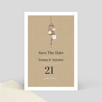 Save The Date Amour en Cage