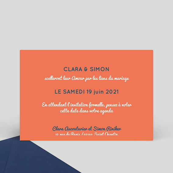 Save The Date Bois Flotté