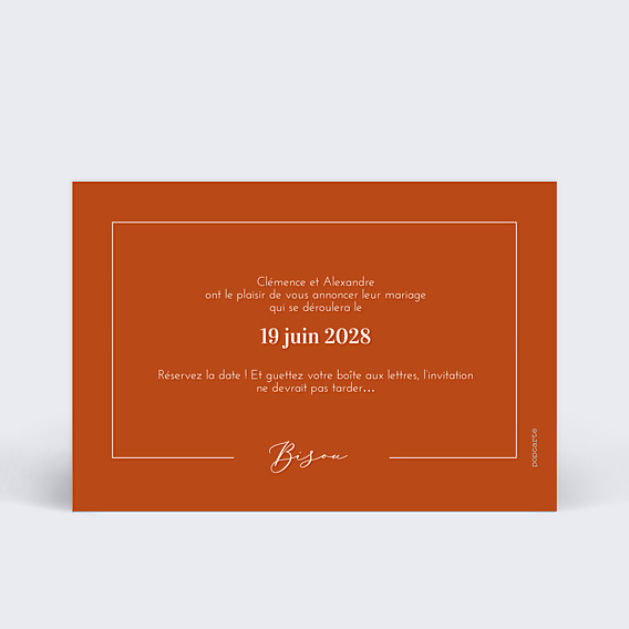 Save The Date Été Indien