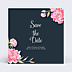 Save The Date Dark Peony