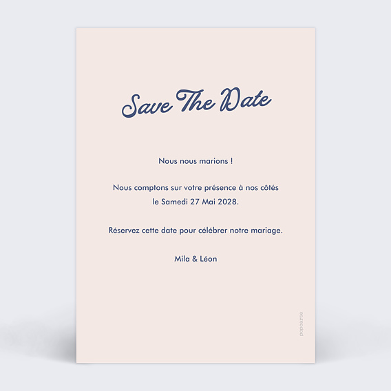 Save The Date Vive les mariés
