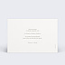 Save the date Élégant Black and White Verso