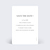 Save the date Typographie Date Verso