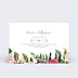 Save the date Wild Flowers Verso