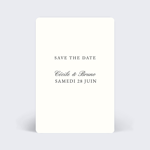 Save The Date Classique beige