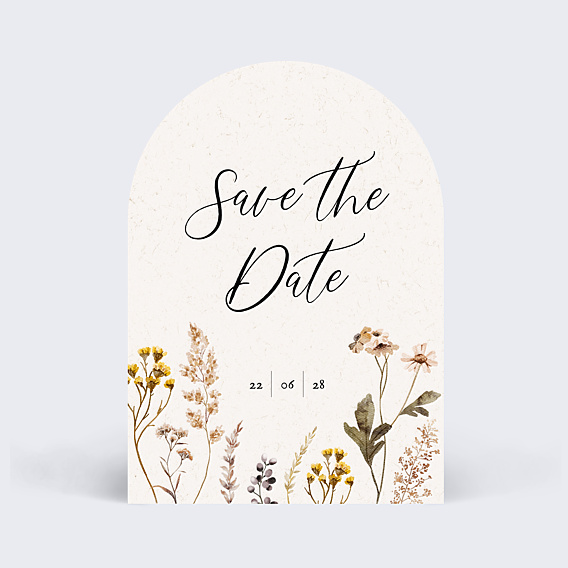 Save The Date Bouquet Sauvage