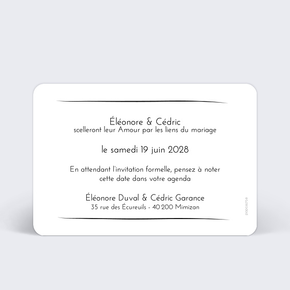 Save The Date Timeline Calligraphie