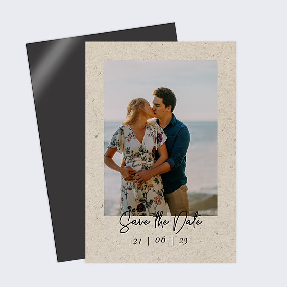 Save The Date Esprit Chiné Simple