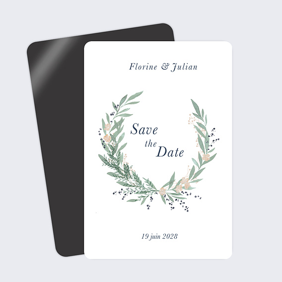 Save the date Couronne de Laurier