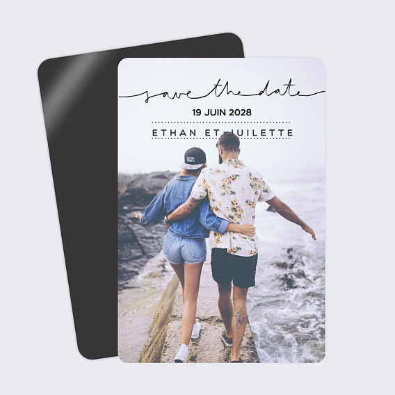 Save the date Lettres Chic