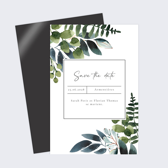 Save the date Idylle Végétale