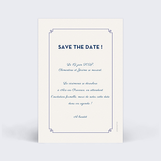 Save The Date Hirondelle d'Amour