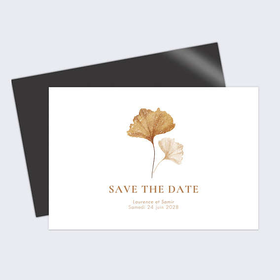 Save the date Ginkgo Délicats