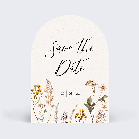 Save The Date Bouquet Sauvage