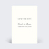 Save The Date Classique beige