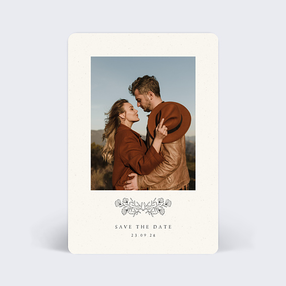 Save the date Gravure Bohème