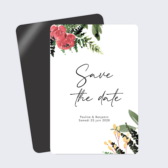 Save The Date Wild Flowers