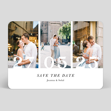 Save the Date Trois Photos