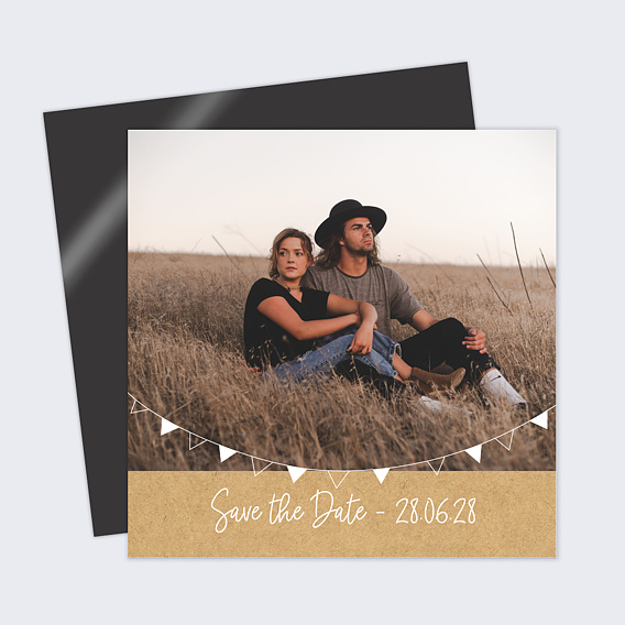 Save the date Bucolique Simple