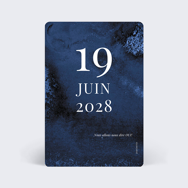 Save the Date Abîme Verso