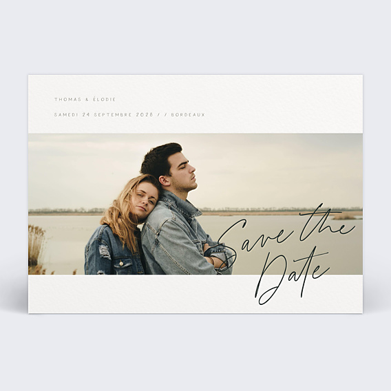 Save The Date Délicate Signature