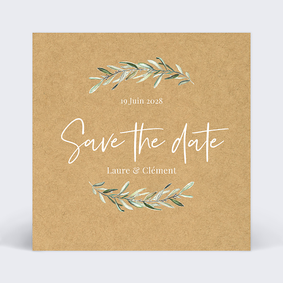 Save the date Lauriers Recto