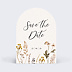Save the date Bouquet Sauvage