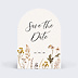 Save the date Bouquet Sauvage