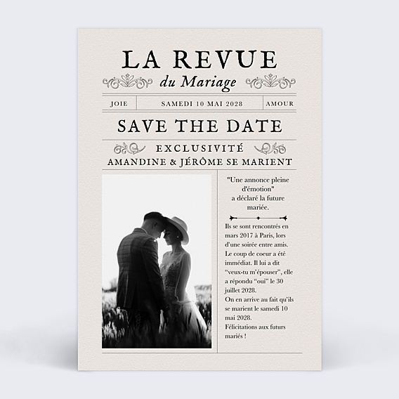 Save the date Journal