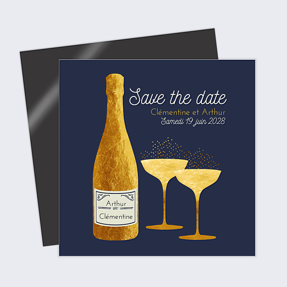 Save The Date Bulles Ocre