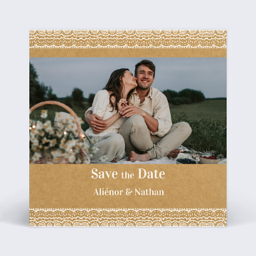 Save The Date Fleurs des Champs