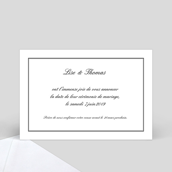 Save the date Classique Multiphotos Verso