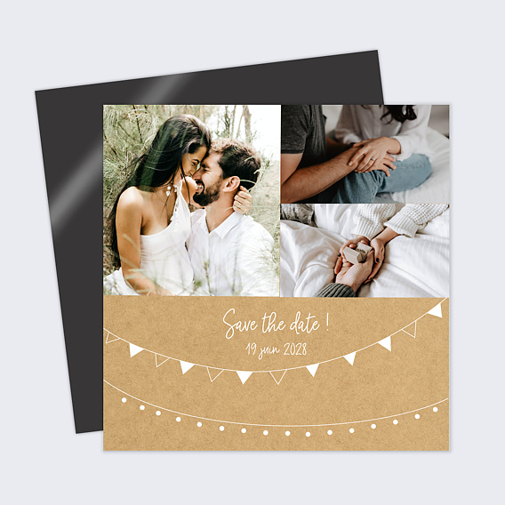 Save the date Mariage Bucolique