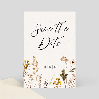 Save The Date Bouquet Sauvage