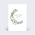 Save The Date Couronne Ocre Eucalyptus