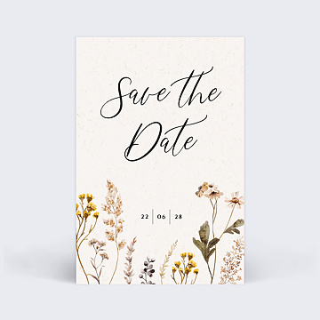 Save the Date Bouquet Sauvage