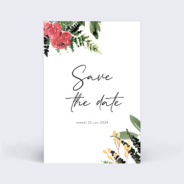 Save The Date Wild Flowers