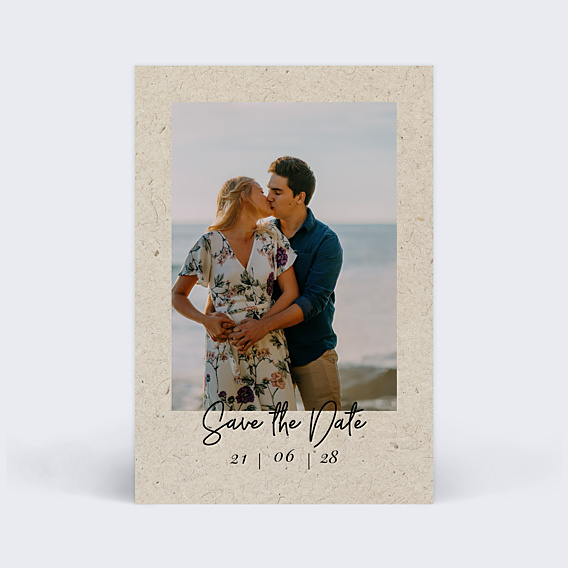 Save The Date Esprit Chiné Simple