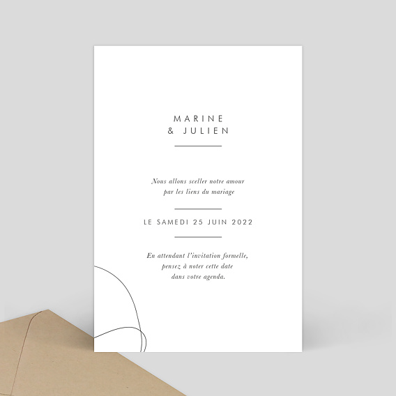 Save the date Affection Verso