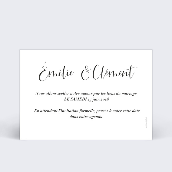 Save the date Béguin Verso