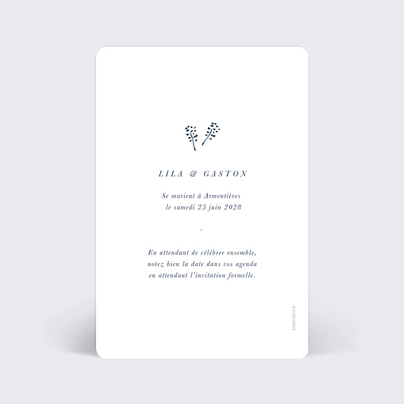 Save the date Bloom Verso