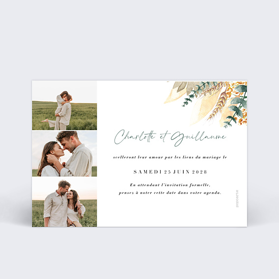 Save the date Bohemia II Verso