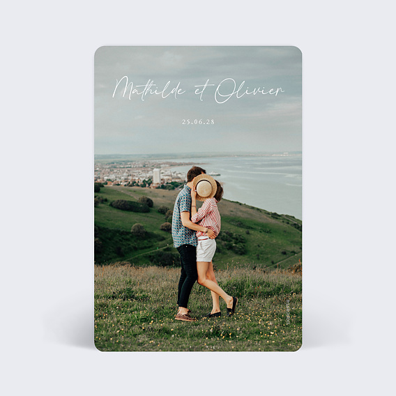 Save the date Bouquet Champêtre Verso