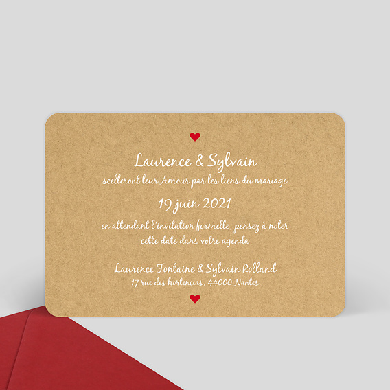 Save the date Papa & Maman Verso