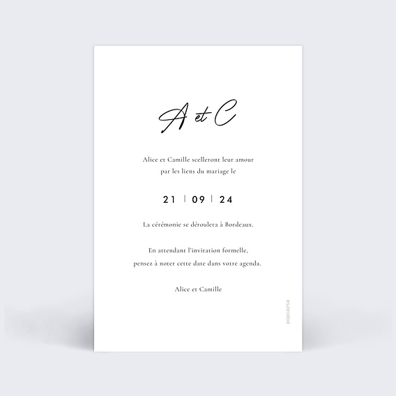 Save the date Solstice II Verso