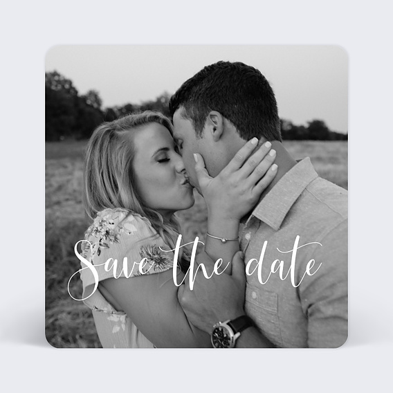 Save the date Calligraphie Recto