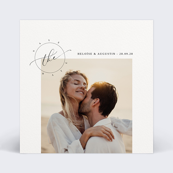 Save the date Tampon Recto