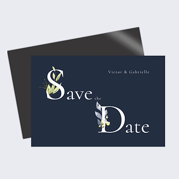 Save The Date Lettrines Botaniques